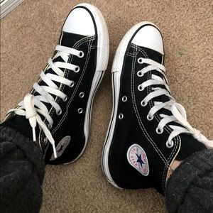 Youth Black Hightop Converse